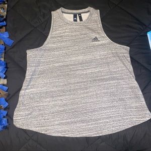 Adidas sleeveless sweatshirt with cuts up the side